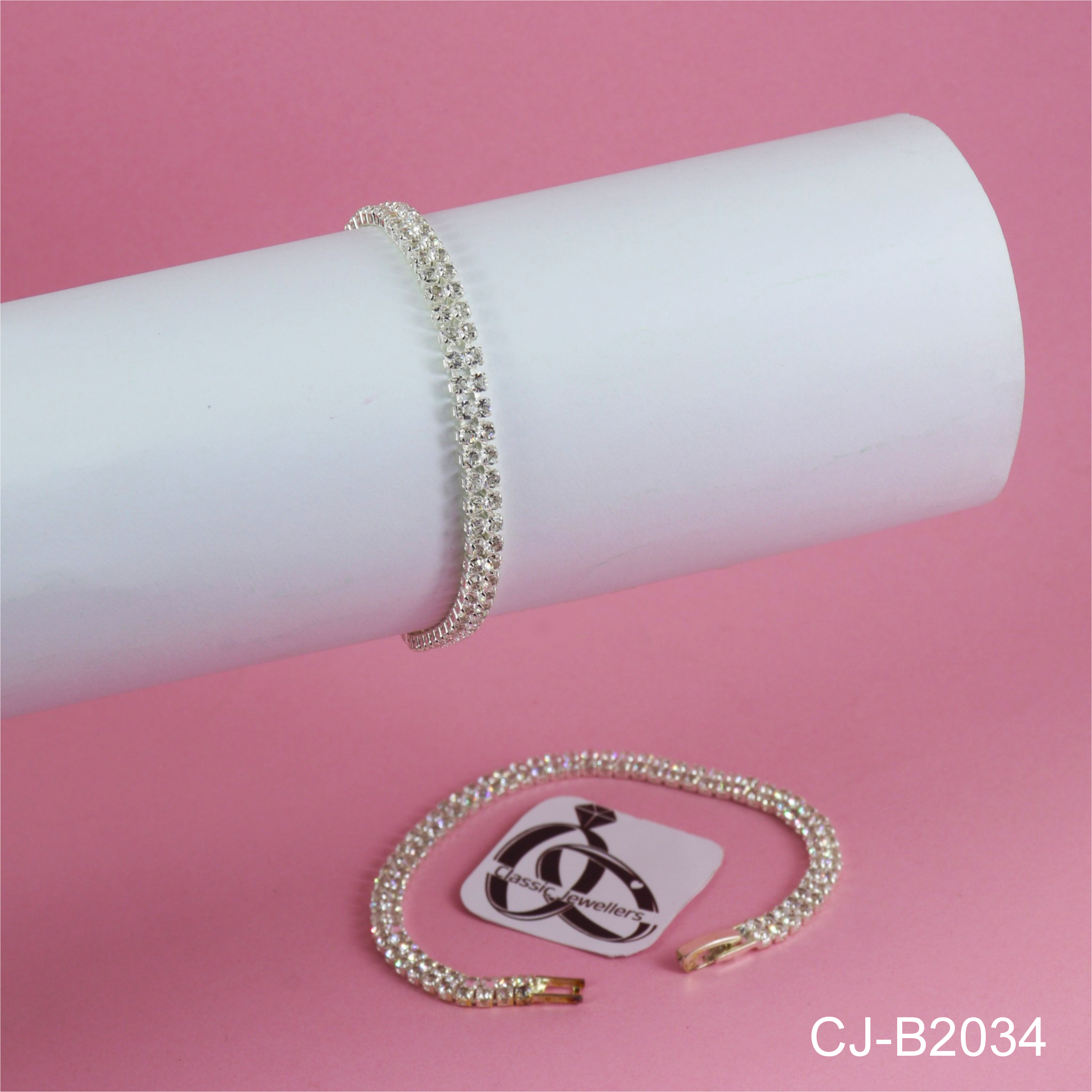 STONE BRACELET CJ-B2034 (SILVER)