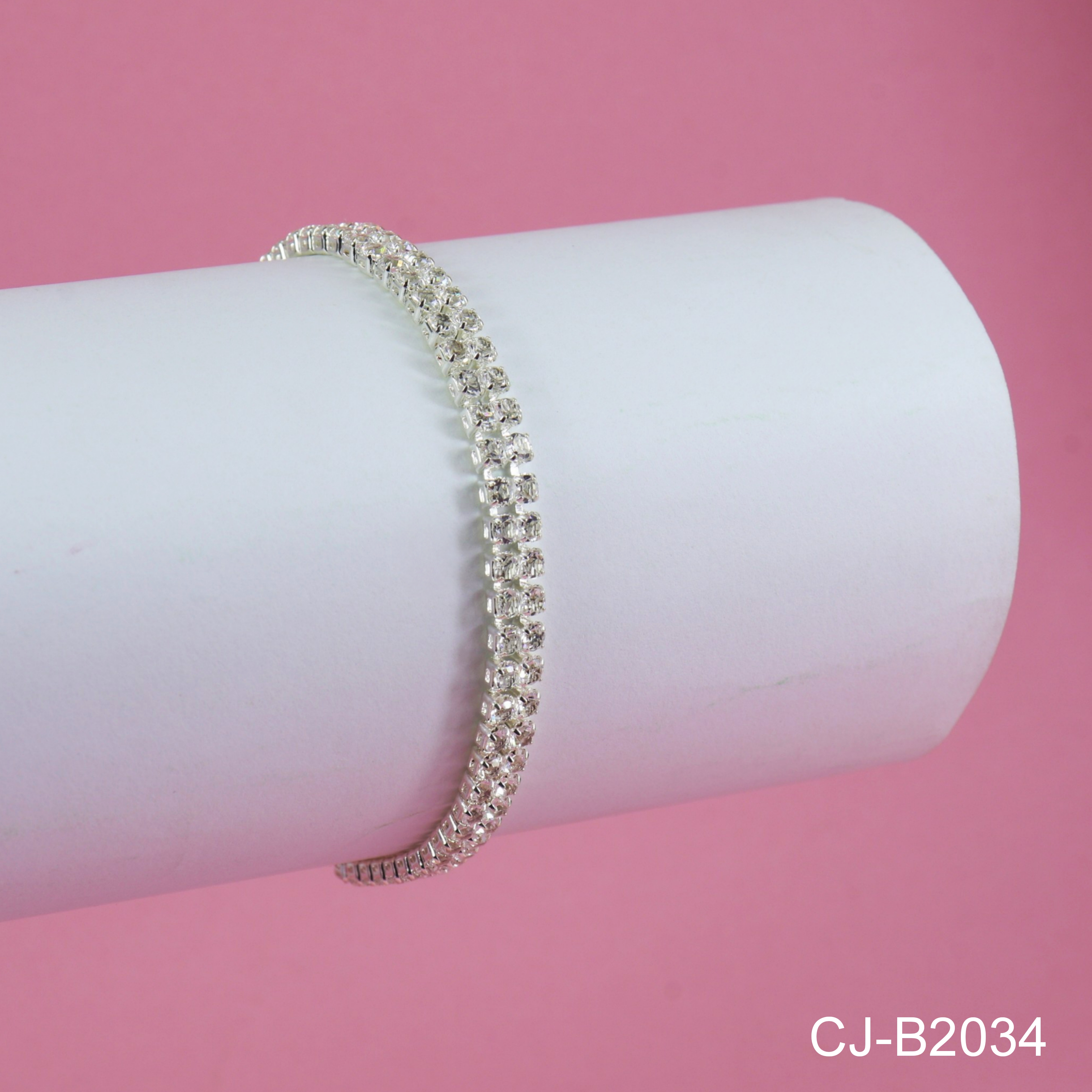 STONE BRACELET CJ-B2034 (SILVER)