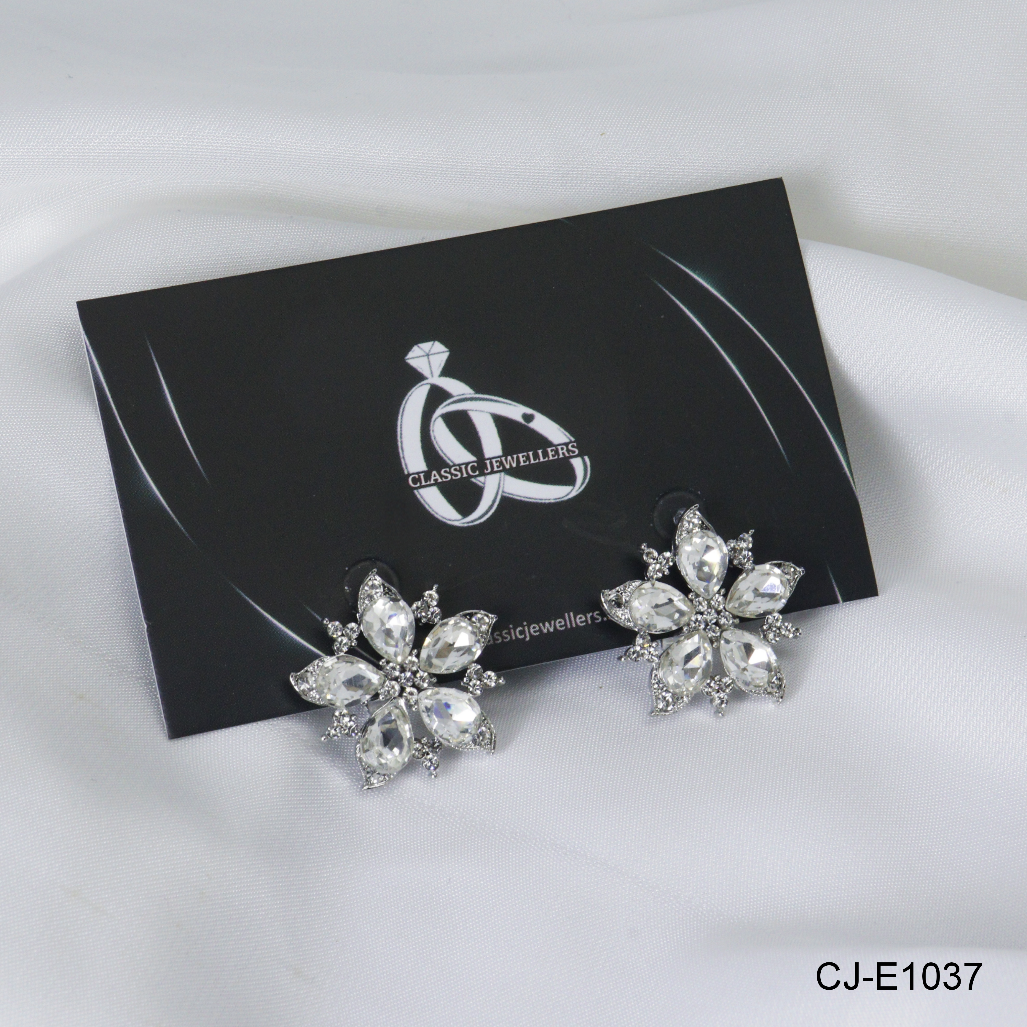 SNOWFLAKE EARRING CJ-E1037 (SILVER)